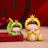 Resin Crafts Zodiac Snake Figurine Small Mini Snake Ornament  Office Accessories