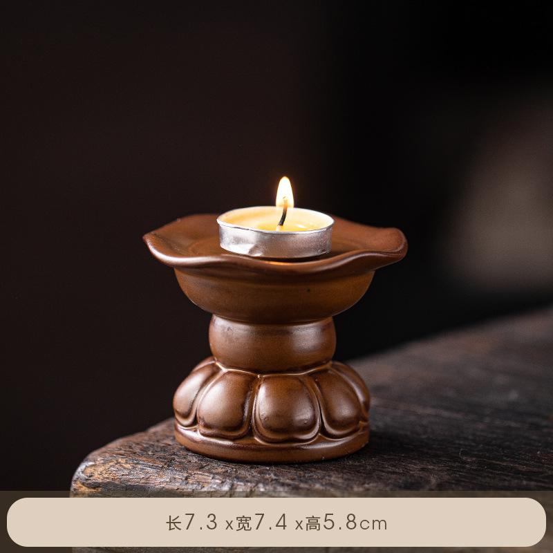 Retro Ceramiczna Lampa Olejna Budda Domowa Lampa Przednia Stały Uchwyt na Lampę Maślaną Lampa na Paliwo Płynne do Dekoracji Domu