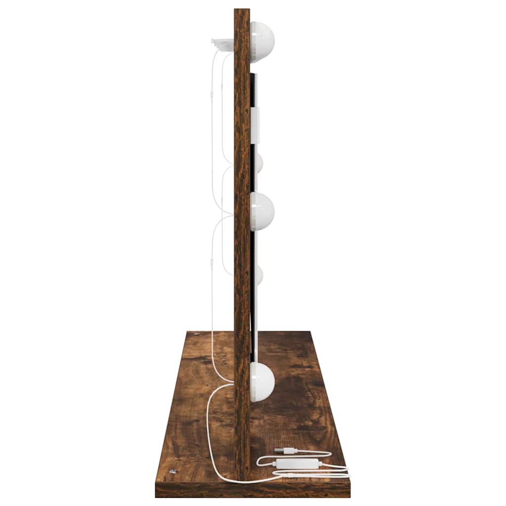 Washbasin Mirror with Mirror Smoked Oak 80 X 45 X 18 Cm