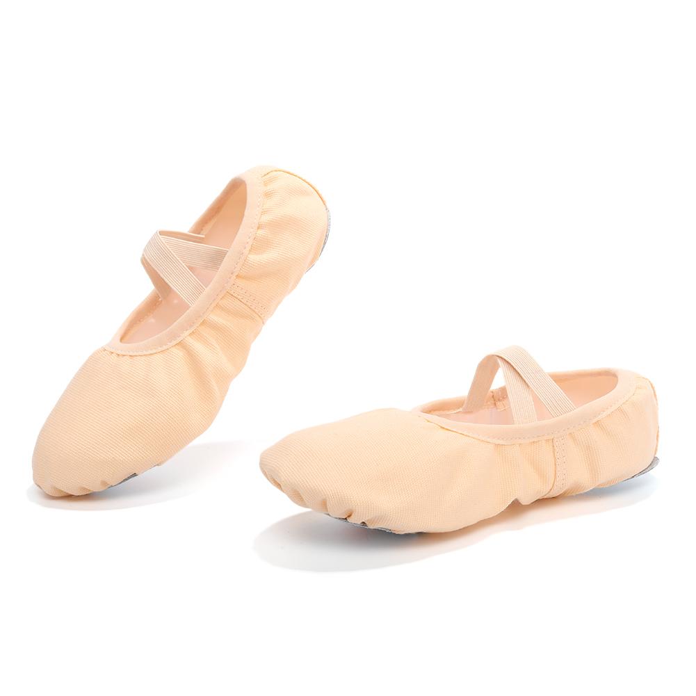 Women/Girls' Ballet Shoes Canvas Flat Split Soft Sole Dance Slippers Adult Gymnastics Belly Yoga Ballerina Training Shoes