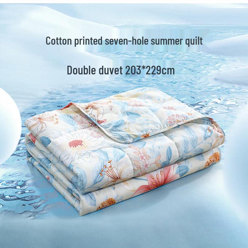 Fuanna Washed Cotton 7-Hole Fiber Summer Quilt 203x229cm Double