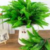 Artificial Plants Green Eucalyptus Christmas Wreath for Wedding Home Balcony Bonsai Decoration Plastic Tortoiseshell Leaf