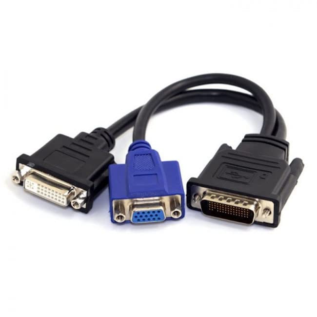 Chenyang LFH Stecker auf Dual DVI Buchse VGA RGB 15pin Buchse Splitter Verlängerung 15cm DMS-59pin 24+5
