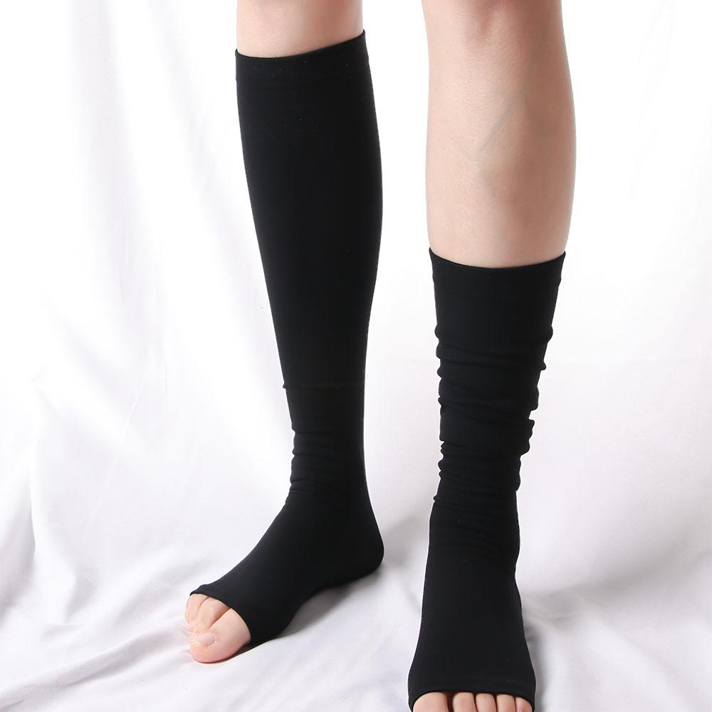 Half Toe Female Long Tube Men Women Compression Socks Varicose Socks Chemical Fiber Pain Reliefing