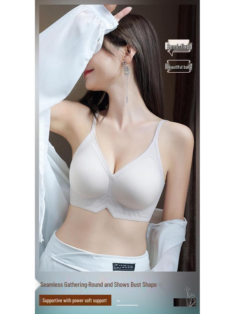 Thin Strap Crossover Backless Push-Up Bra for Small Busts - Seamless, Wirefree, Anti-Sagging, Thin Cup Bra for Women.
