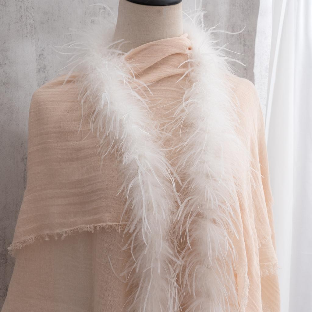 Colored Feather Strips 8-10 Ostrich Hair Top Strips Dance Clothes Hairpin Diy Decorative Materials Clothing Transformation Accessories