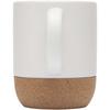 Glass "Billie" 300 ml matte ceramic mug with cork details White