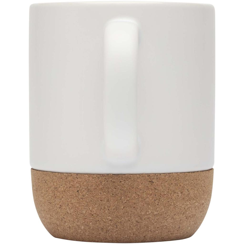 Glass "Billie" 300 ml matte ceramic mug with cork details White
