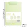 Durable PP A4 Clipboard Dual-Use Rotatable File Folder Portable Document Holder School Office