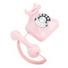 Retro Telefon Obrotowy z Tarczą Czysty Głos Przechowywanie Numerów Vintage Telefon Stacjonarny Staromodny Telefon Przewodowy do Domu Kawiarni