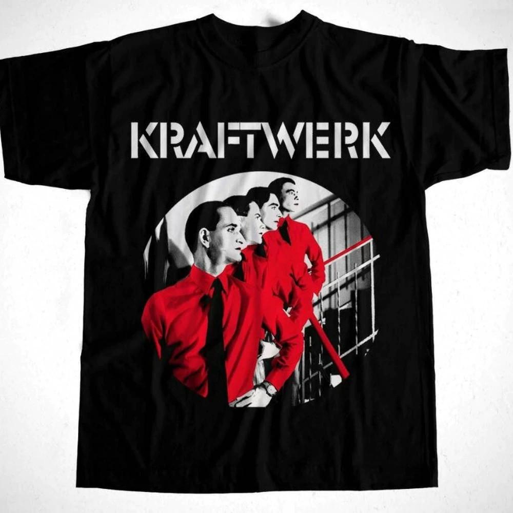 Retro tričko Kraftwerk Band The Man-Machine Klasické černé Unisex S-234XL IM1087 Unisex tričko