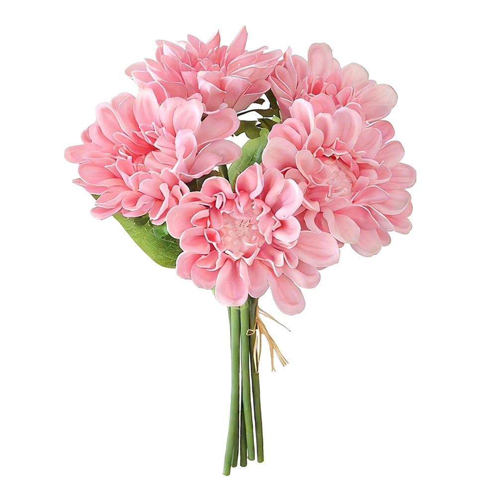 Creative 5 Heads Daisy Artifcial Flower PU Floral Arrangement Simulation Sunflower Daisy Multicolor Photo Props Faux Flower Gift