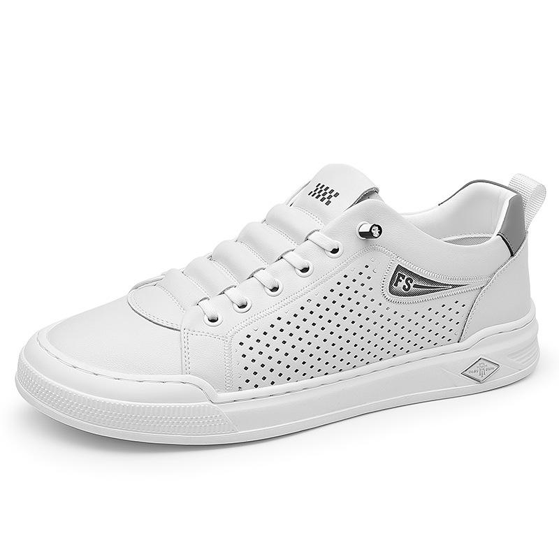 

Versatile little white shoes men s new 2025 summer leisure student breathable mesh board shoes fashion sports men s shoes 44 белый