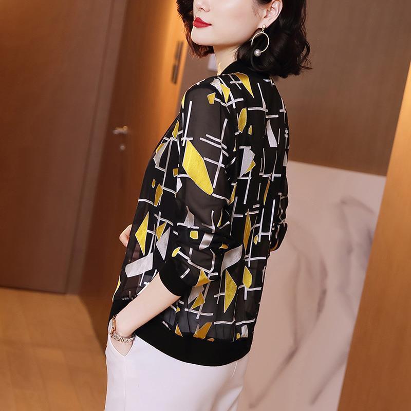 Women's Trendy Plus Size Summer Sunscreen Jacket - Light Baseball Style