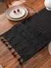 American Style Black Lace Bunting Table Runner Morning Glory for Living Room Kitchen Dining Table Tea Table Dustproof Anti-slip