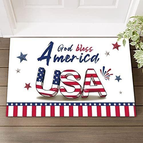 

Puerto Rico Welcome Symbol Doormat - Cultural Non-Slip Floor Mat for Bedroom - Washable Holiday Home Decor Carpet Rug Mat 40cm x 60cm