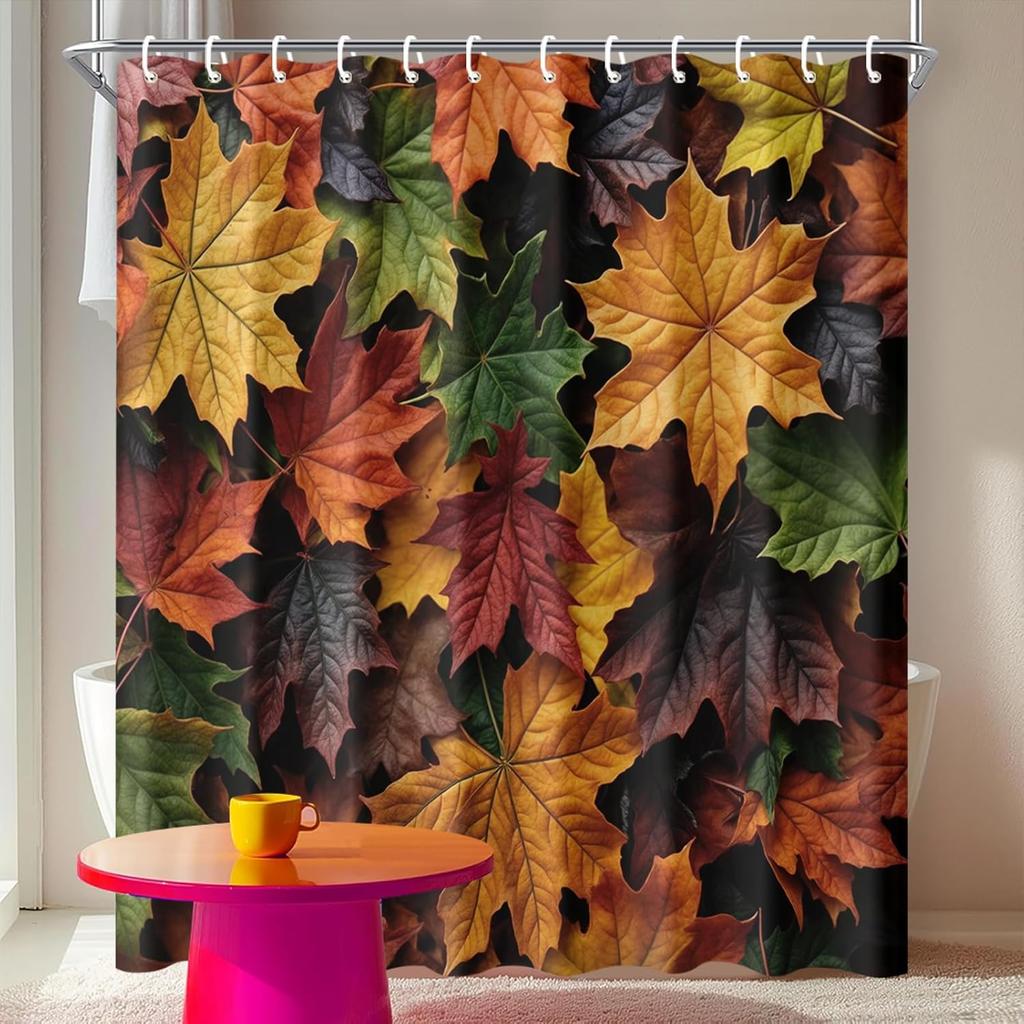 Color Block Duschvorhang 72x72 Zoll Lebendiges Retro Geometrisches Badezimmerdekor Moderner Pop-Art-Stil Wasserdichter Stoffvorhang