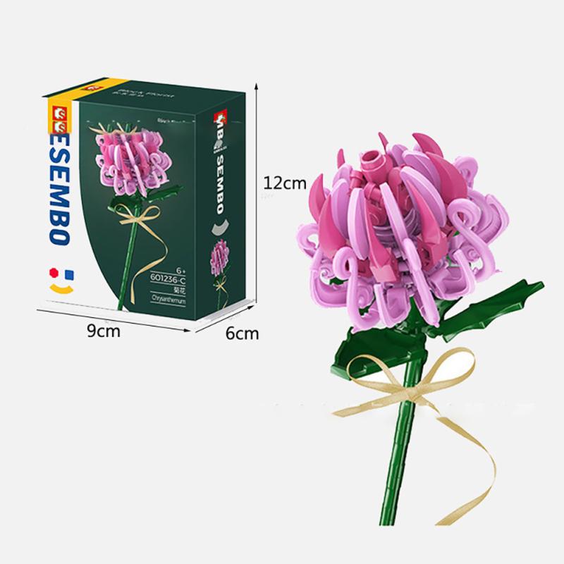 Blocuri de construcție Buchet de flori eterne compatibile cu blocuri de construcție asamblate Lego Jucării Pentru