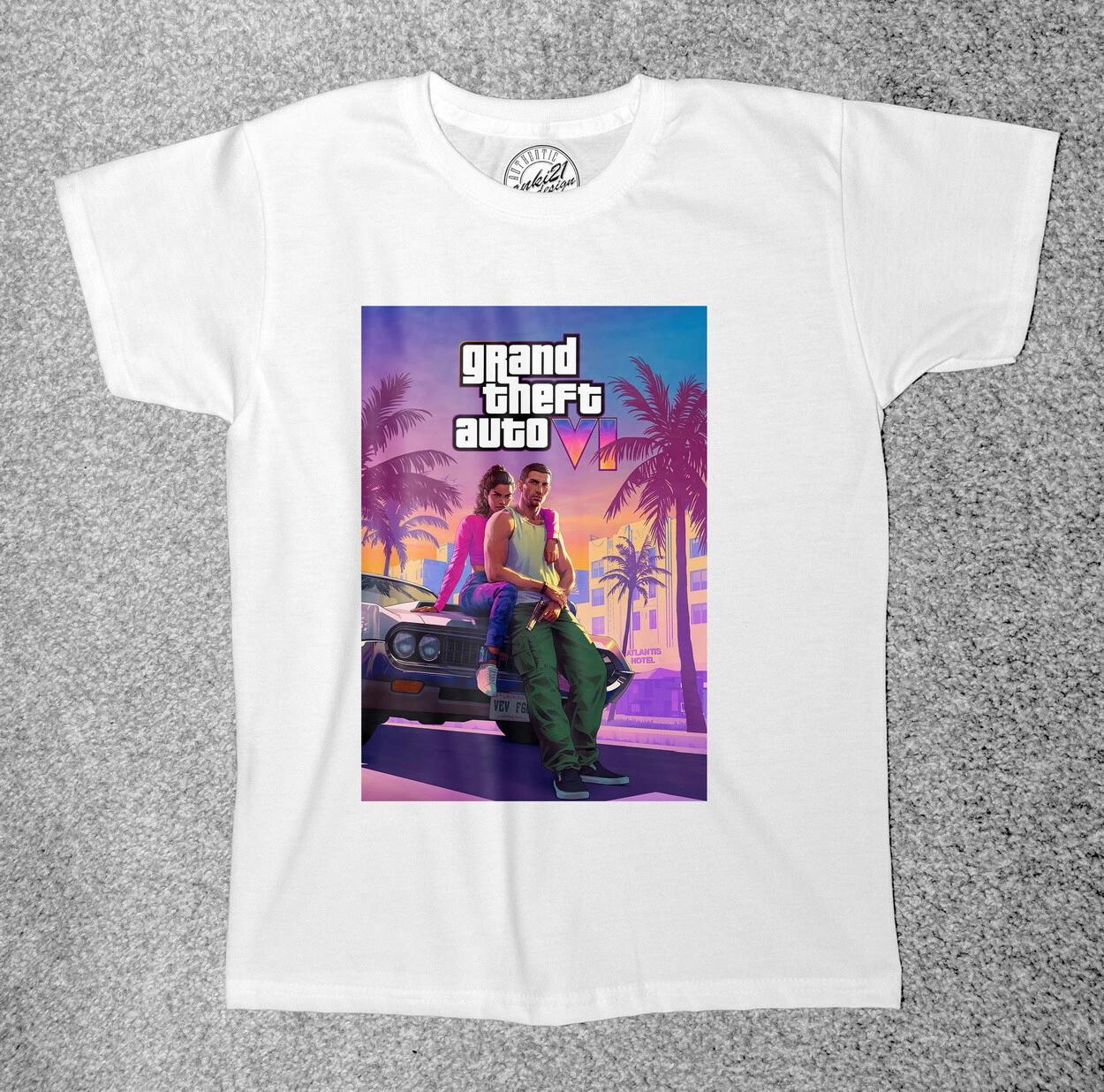 Grand Theft Auto GTA 005 Детские/Детские Взрослые футболки/футболки 130
