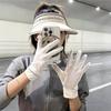 1Pair Women'S Summer Sun Protection Gloves-Non-Slip Touchscreen Compatible Breathable Mesh,Suitable For Outdoor Activities