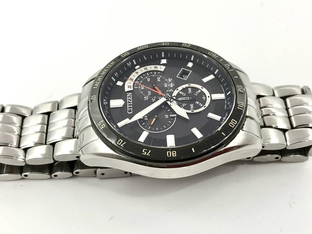 CITIZEN Solar Triple Calendar Date Watch Radio-Controlled