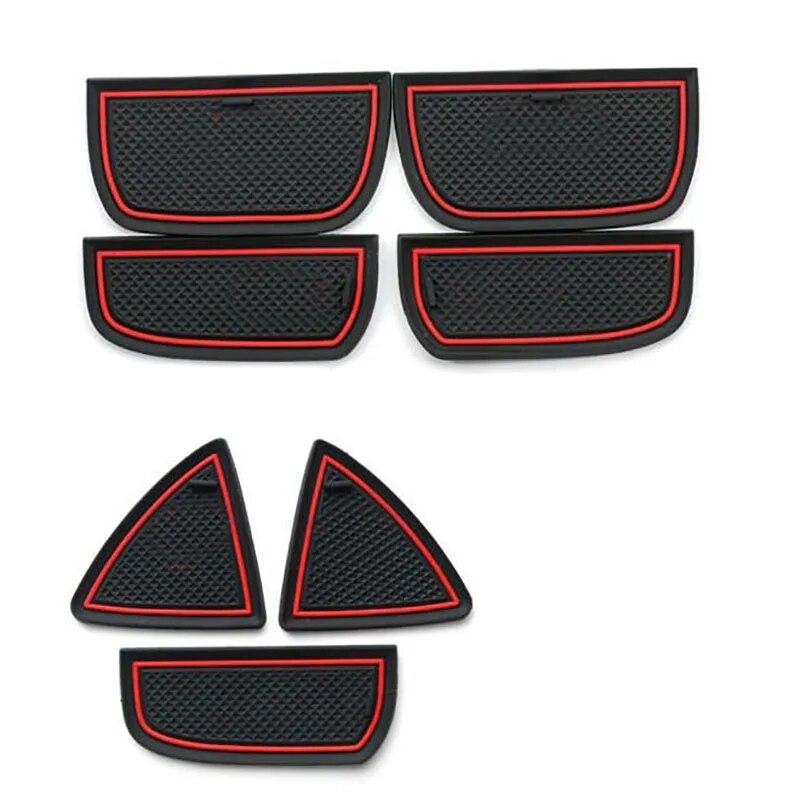 15PCS Anti-Slip Gate Slot Matte Gummi Untersetzer für Jeep Grand Cherokee 2011-2014 2015 2016 2017 2018 WK2 Zubehör Aufkleber