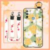 Waterproof Ring Phone Case For MOTO G31 With Fingerprint/XT2173-1 Dirt-resistant Wrist Strap Flower Lanyard Protective
