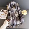 2026 Luxury Pashmina Cashmere Scarf Female Plaid Thick Warm Comfortable Long Tassel Large Blanket Shawl Foulard Bufanda