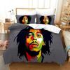 Bob Marley Leggende Musicali Giamaica Cantante 3D Nuovo Copripiumino Federa Set Biancheria da Letto Adulto Ragazzo Ragazza Decorazione Camera da Letto Matrimoniale Grande