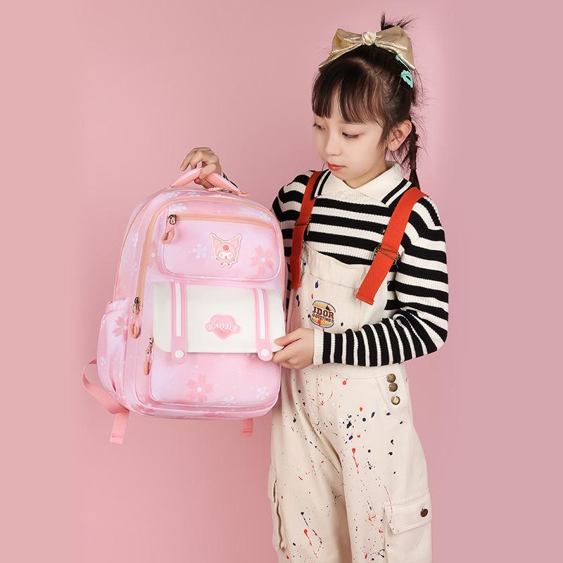Children's School Bag New Large-capacity Student Bag Girl Burden Reduction Spine Backpack