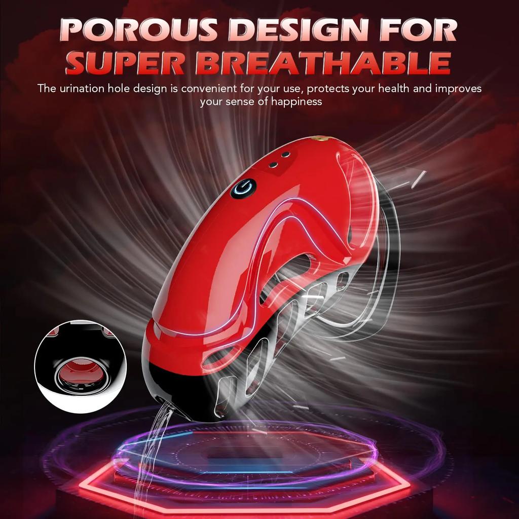 Remote Control Vibrating Chastity Lock Male Chastity Penis Lock Abstinence Bondage Adult Erotic Sex Toys For Men 18+