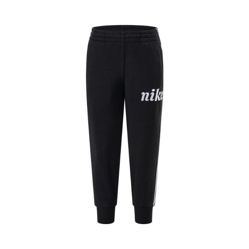 

Nike Knitted Sports Pants Fashion Versatile Letter Cuffed Kids bottoms Black IB8458-010 M