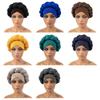 Exaggerated Big Braid Head Band Europe Bohemian Style Flax Turban Cap For Women Nigeria Wedding Party Headpiece Female Headbands