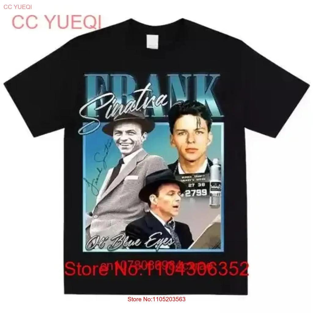 T-shirt Musicale Hot Frank Sinatra Cotone Tutte le Taglie A799 Vintage Comoda Morbida Grafica Top Elastico Per l'Uso Quotidiano