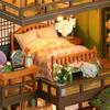 DIY Miniature Dollhouse, Bamboo Spring Garden, Ancient House, 3-Story Garden, Handmade Craft Kit for Adults (K003-A)
