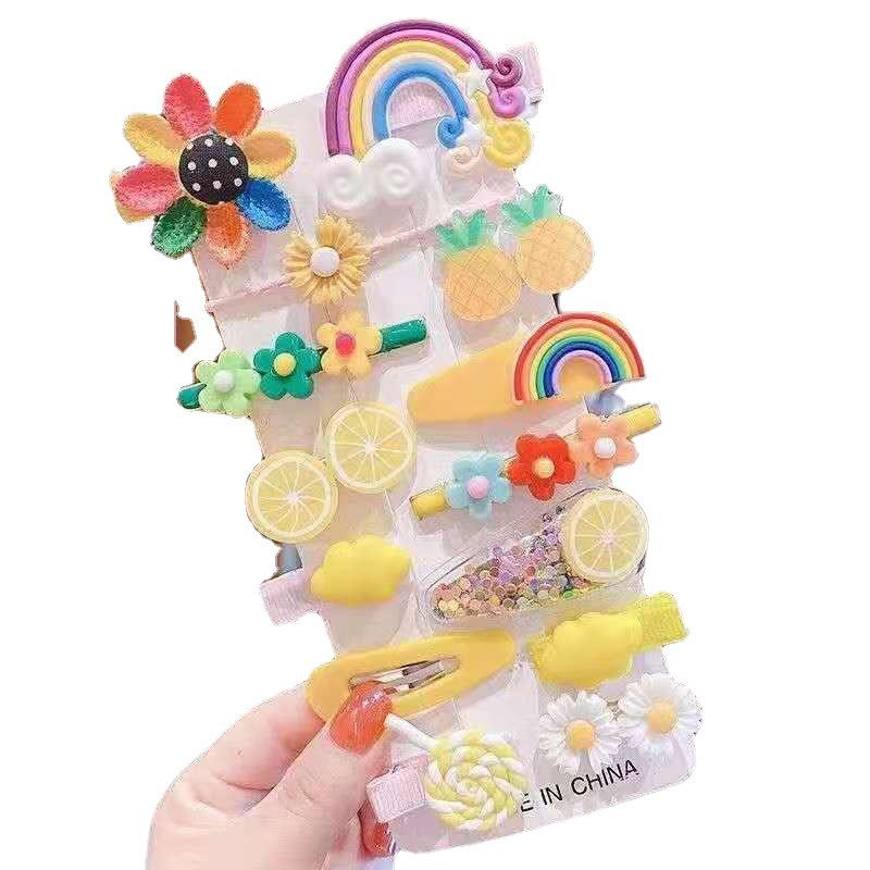 Agrafă de păr pentru copii Xuan Hyun-ya cu desene animate: Clip drăguț cu tematică de fructe pentru bretonul fetițelor