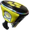 Golf Headcover for Utility Clubs, Paw Print Design with Magnetic Closure (Black/Yellow, for Utility Clubs)