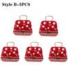 1-10PCS Tinplate Christmas Gift Box Handbag Shape Mini Candy Container Festive Party Favor Box Holiday Home Office Decoration