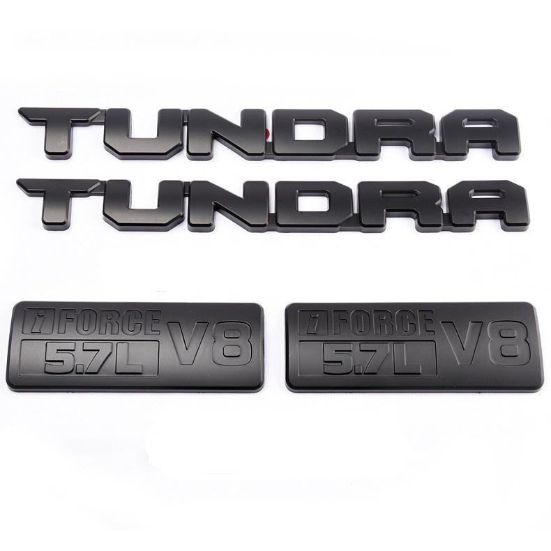 Toyota Tundra Emblem Cover: ABS Decal for Pickup Truck.