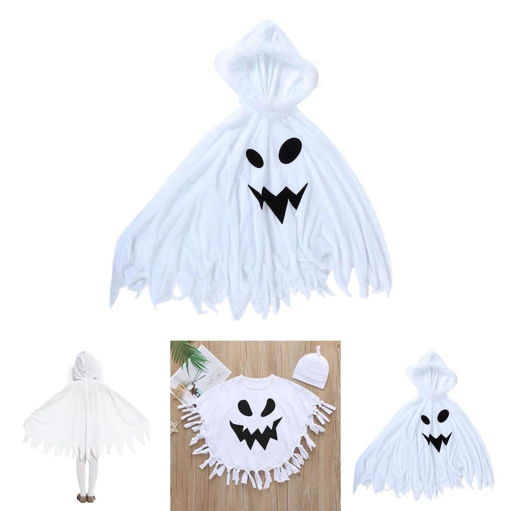 Halloween Ghost Cloak Cape For Kids Cosplay Costumes Party Role Play