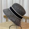 Korean  Breathable Hollow Fisherman Hat, Personalized Basin Hat, Fashionable Diamond Bucket Hat for Women's Summer Outings