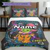 3-delige dekbedovertrekset (1*Dekbedovertrek + 2*Kussensloop, Zonder Vulling), Beddengoed Set met Gepersonaliseerde Naam en Star Wars Patroon, Home Slaapkamer Decoratie Cadeau