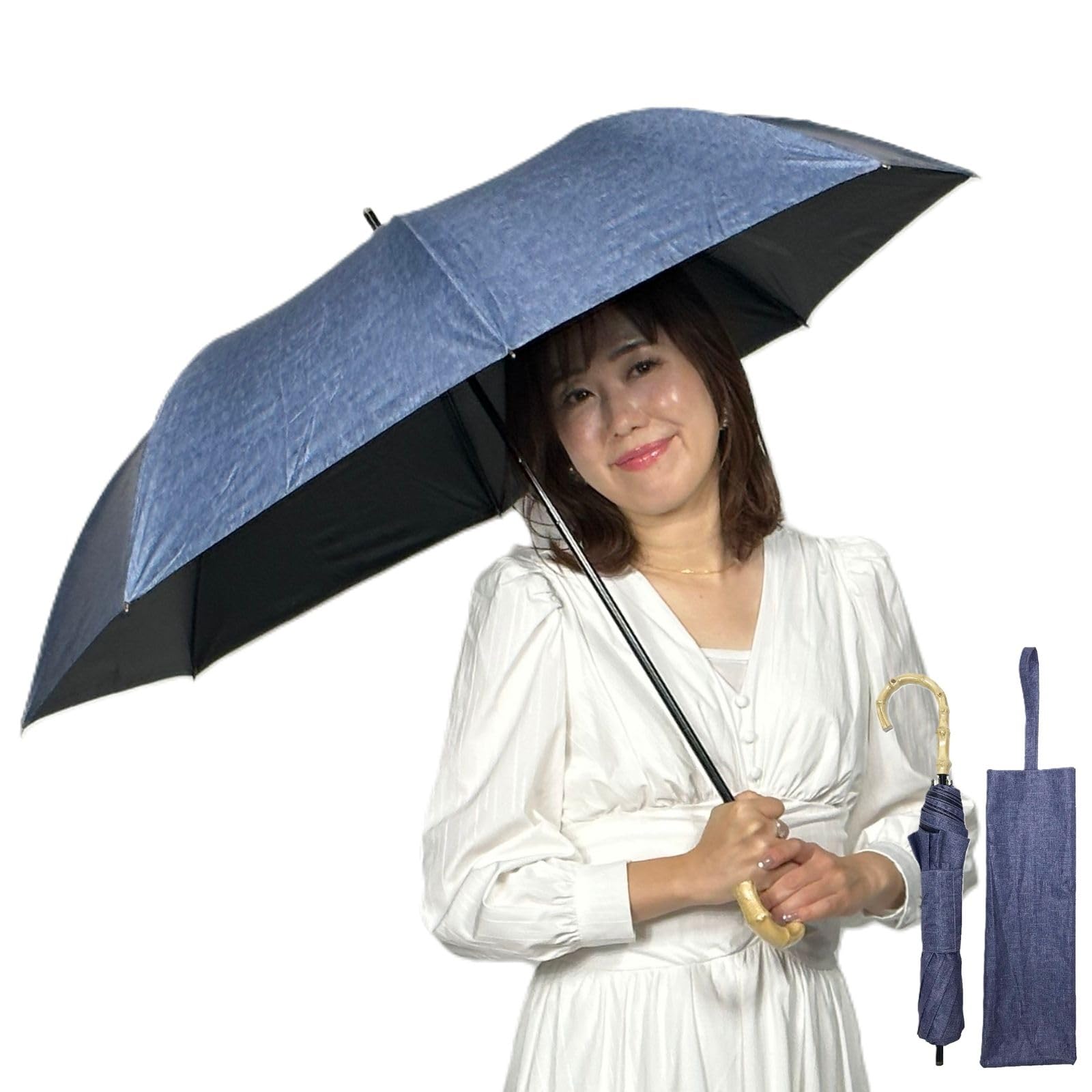 

SUGITA Легкий складной зонт от солнца и УФ-лучей Короткий 27395IND Женский, Защита 99,9%, Блокировка 99,99%, Защита, Портативный, Широкий,