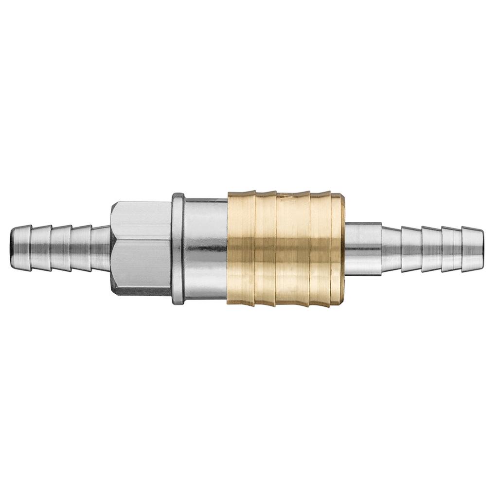 Quick connector for compressor with 8 mm hose end
