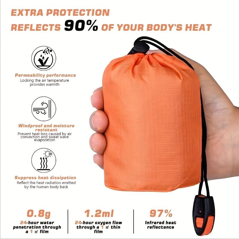 Portable Insulated sleeping bag Waterproof Emergency Survival Outdoor Edc Camping Gear Thermal Sack First Aid Rescue Kit