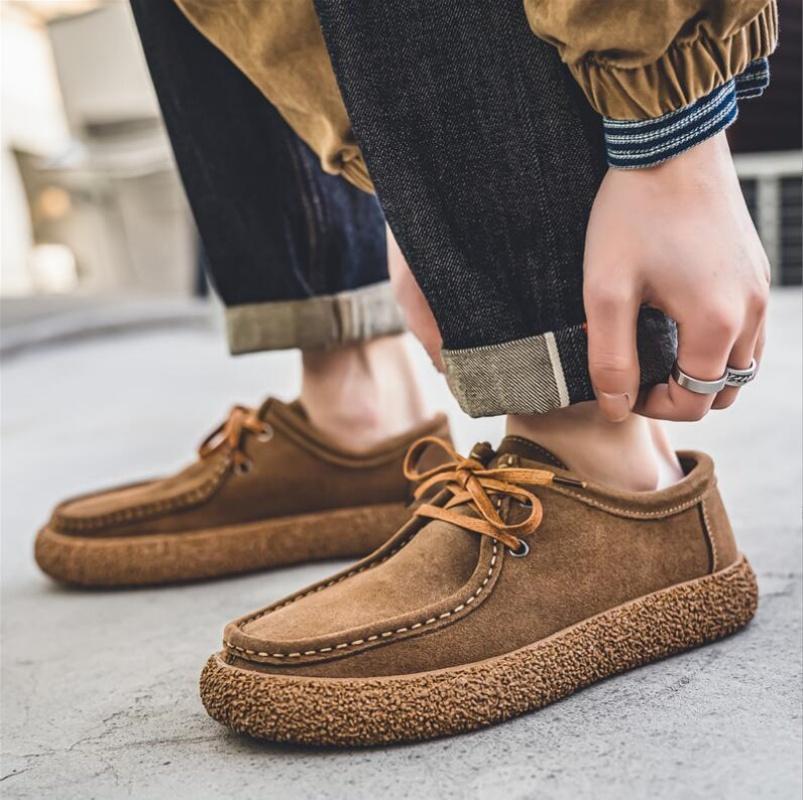 Mode Mode Retro Casual Herrskor Bekväma Snörskor Loafers Skor Herr Platta Sneakers Klassiska Lätta Körskor Zapatos Hombre