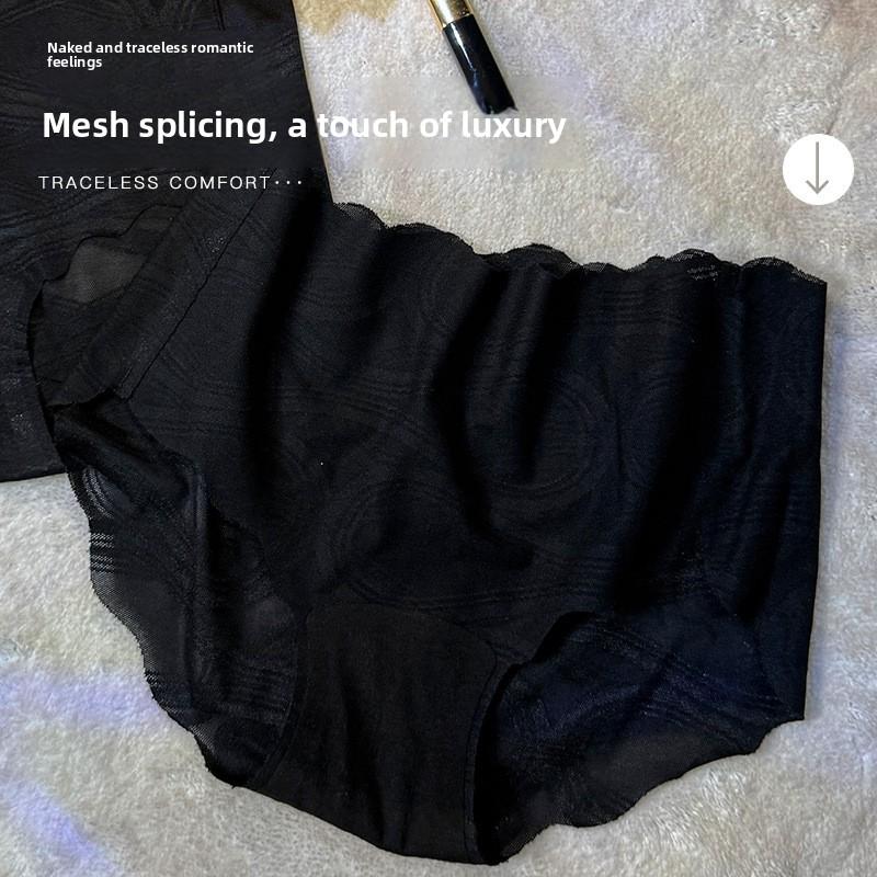 Damen Frühling und Sommer Neu Sexy Leopardenmuster Eis Seide Niedrige Taille Baumwollzwickel Dreiecksslip