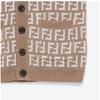 Fendi Jug054 Aobg F1m09 Ff Jacquard Wool Kids Cardigan