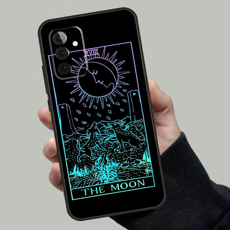 Tarot Moon Case For Samsung Galaxy A06 A16 A26 A36 A56 A53 A32 A52 A33 A13 A55 A35 A15 A14 A34 A54 A17