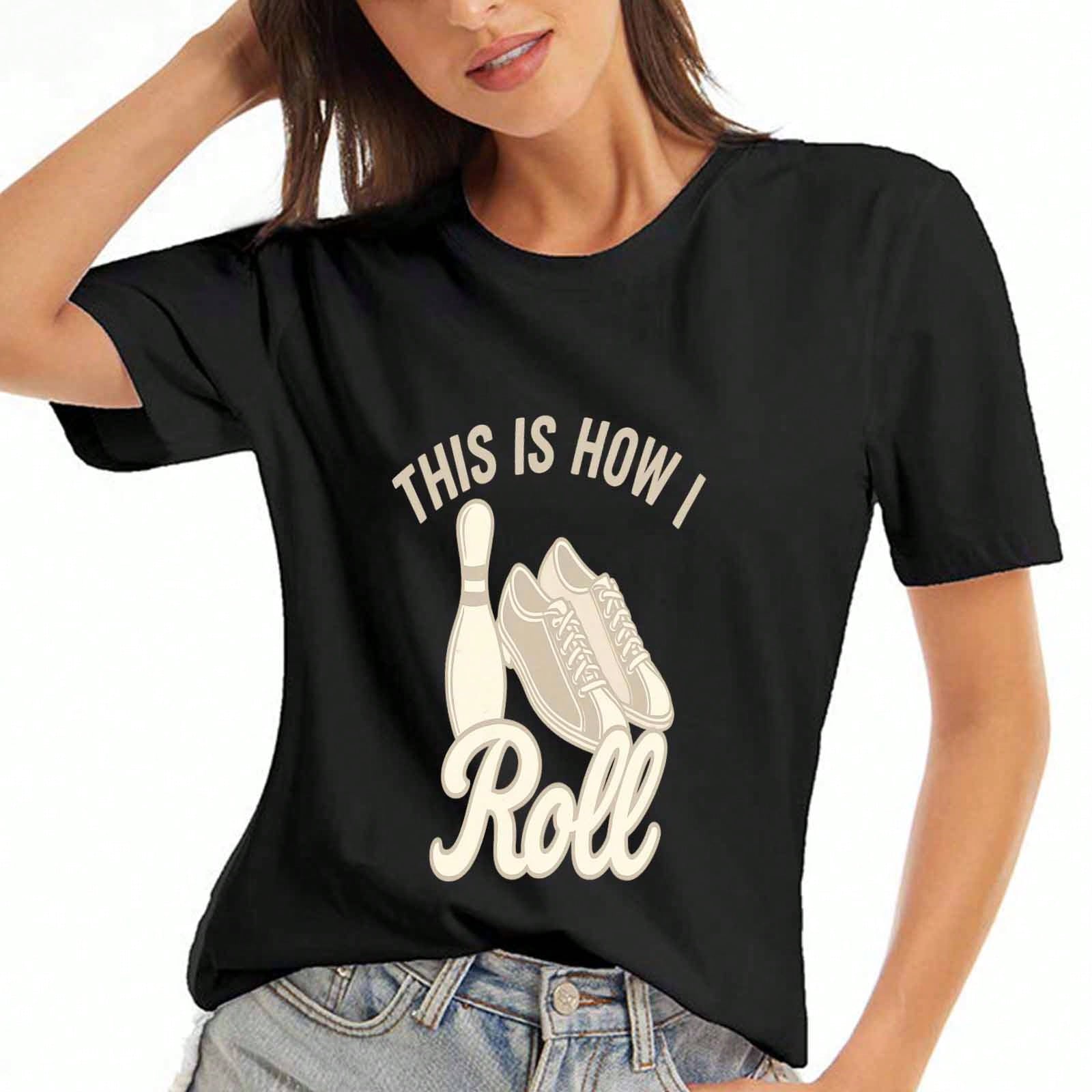 Bowling Pins unisex Cotton T Shirt, Pure Cotton Highquality Printing, Durable, Casual And Fashionable. Three Patterned Bowling Pins Make This T Shirt S разноцветный